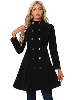 【超希少】Vintage velvet switching long coat Velvet Vintage Inspired Long Pockets Coat, Midi Length 1920s